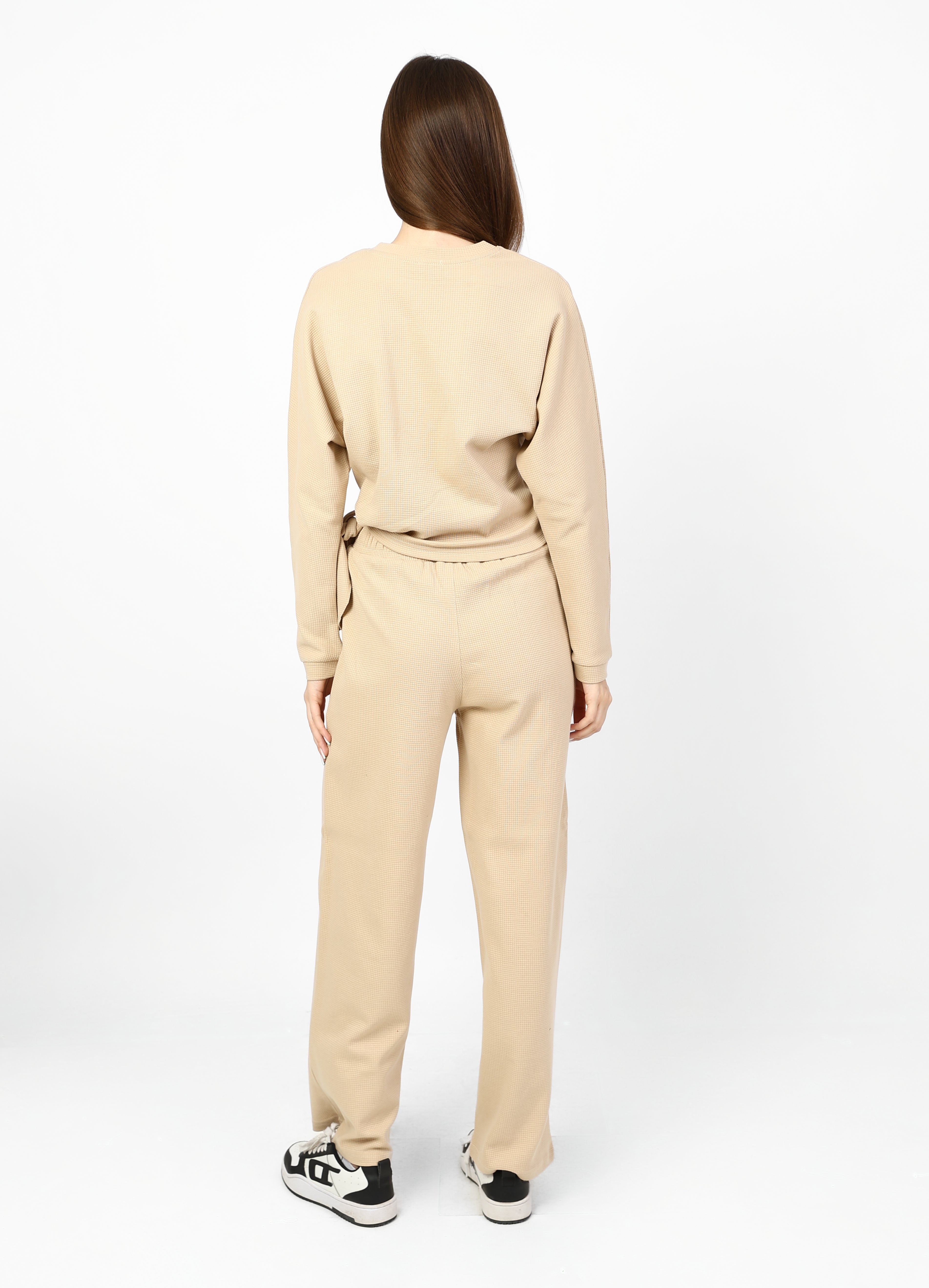 Comfortable two-piece set with stylish side tie.